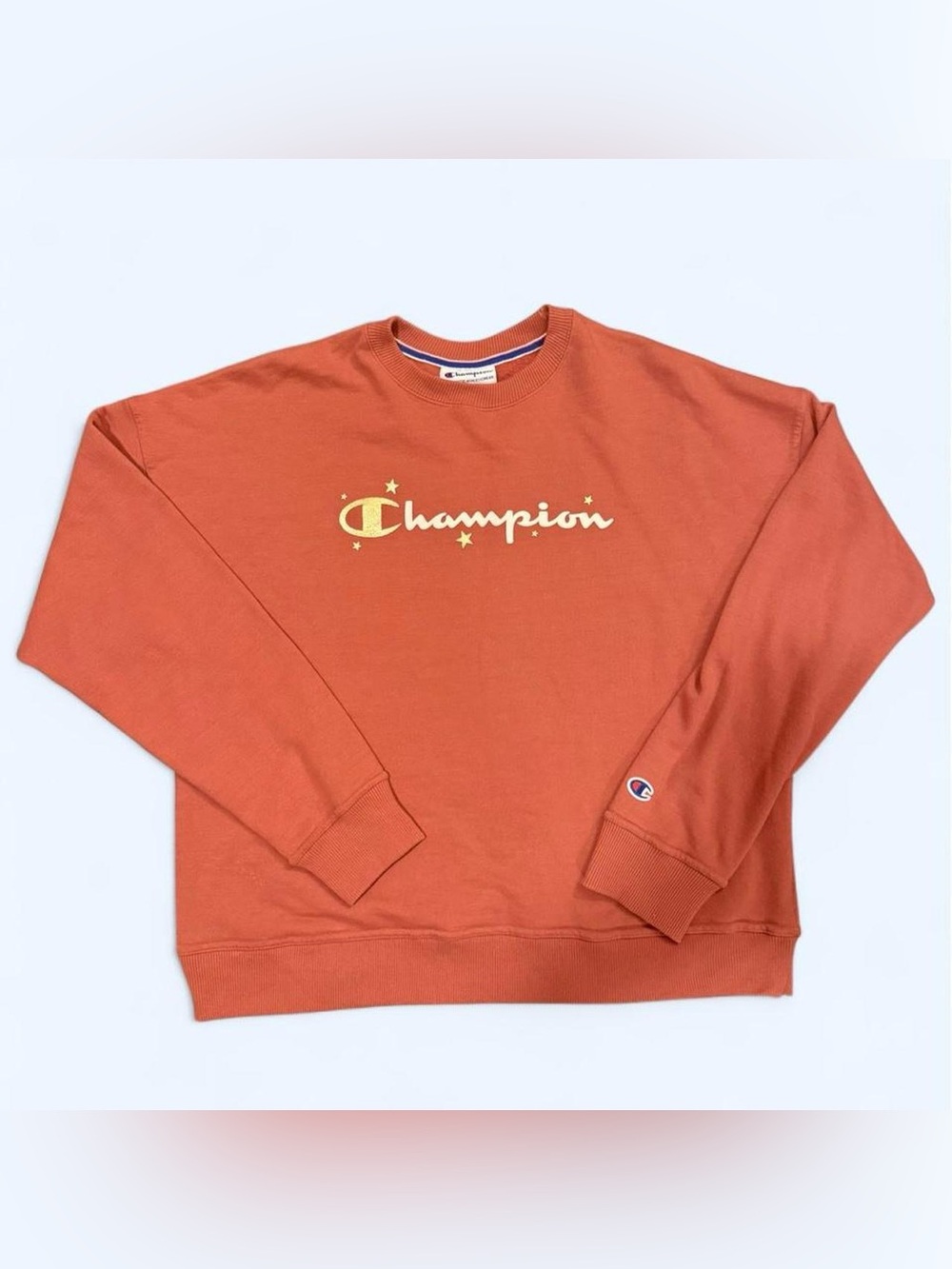 Champion Women’s 50/50 Orange Crewneck Sweatshirt